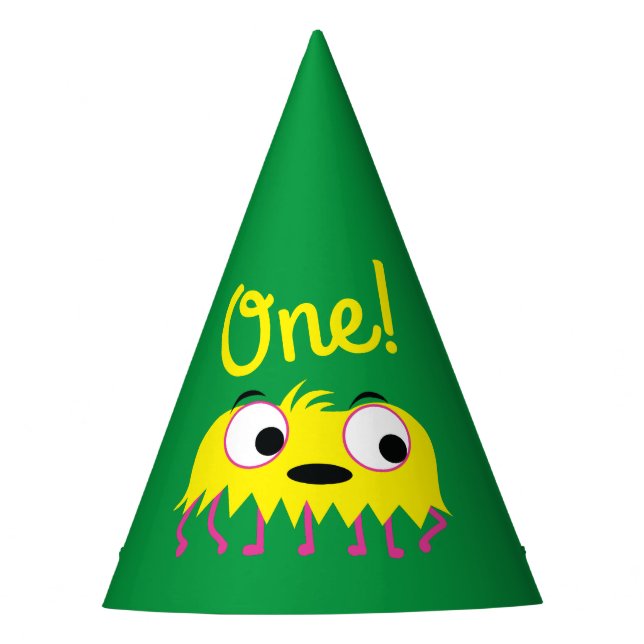 Gorro De Fiesta Fiesta de cumpleaños de Monster (Anverso)