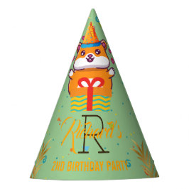 Gorro De Fiesta Fiesta de cumpleaños de niño con tema verde de mar