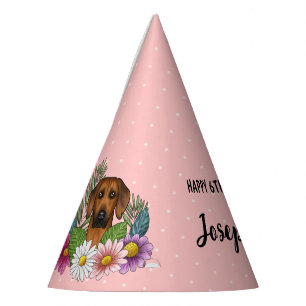 Gorro De Fiesta Fiesta de Cumpleaños de Perro Ridgeback de Rodesia