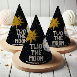 Gorro De Fiesta Fiesta de cumpleaños de Two the Moon Kids