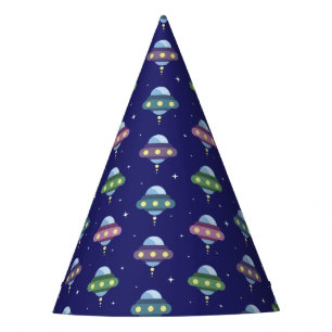 Gorro De Fiesta Fiesta de cumpleaños de UFO Space