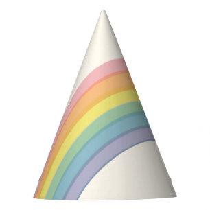 Gorro De Fiesta Fiesta de cumpleaños del arcoiris Pastel