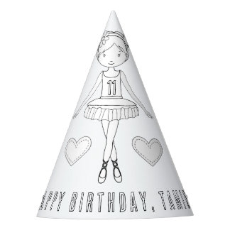 Gorro De Fiesta Fiesta de cumpleaños del ballet - Color su propio 