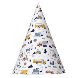 Gorro De Fiesta Fiesta de cumpleaños del vehículo de construcción