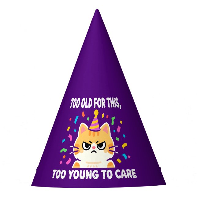 Gorro De Fiesta Fiesta de cumpleaños divertida para el envejecimie (Anverso)