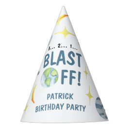 Gorro De Fiesta Fiesta de cumpleaños espacial astronauta