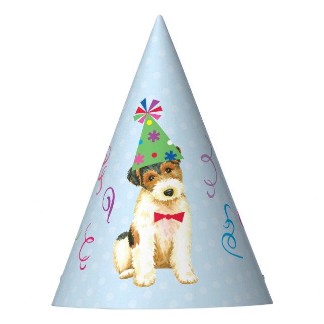 Gorro De Fiesta Fiesta de cumpleaños Fox Terrier (Anverso)