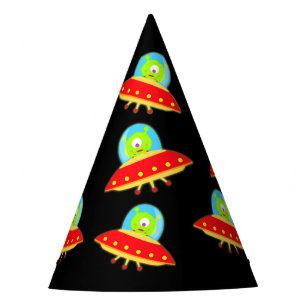 Gorro De Fiesta Fiesta de cumpleaños linda del UFO de los