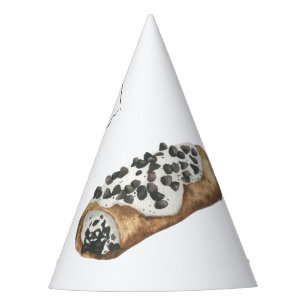 Gorro De Fiesta Fiesta de cumpleaños número 1 de Cannoli acuarela
