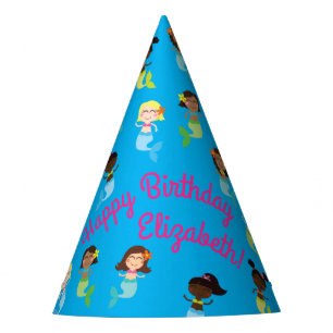 Gorro De Fiesta Fiesta de Piscina de Cumpleaños de Niños Sirviente