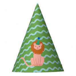 Gorro De Fiesta Fiesta Leon Aqua Wavy Stripes en Green