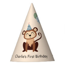 Fiesta Mono animal con globos, Cumpleaños