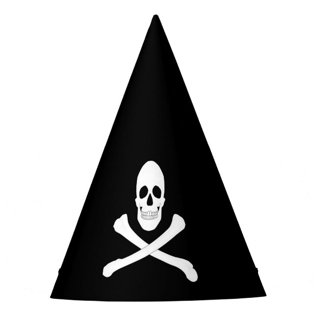 Gorro De Fiesta Fiesta pirata (cráneo y cruces) (Jolly Roger) (Anverso)