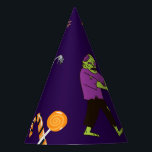 Gorro De Fiesta Fiesta Zombie Birthday Kids<br><div class="desc">Transforme tu cumpleaños en una celebración inolvidable para ti y tus invitados con este diseño animado y colorido con zombis,  momias,  cementerios,  dulces y más. Fácilmente personalizarlo con tus detalles,  y estás listo para ir. Disfruta de tu fiesta de cumpleaños</div>