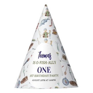 Gorro De Fiesta Fishing 1st Birthday | O-Fish-Ally One party