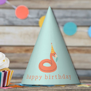 Gorro De Fiesta flamenco flotador de verano para niños cumpleaños 