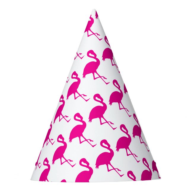 Gorro De Fiesta Flamingo rosa caliente (Anverso)