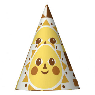 Gorro De Fiesta Floral escandinava: Tarjeta de cosecha abstracta.