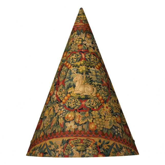Gorro De Fiesta Floral Unicorn Motif (Anverso)