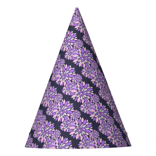 Gorro De Fiesta Flores púrpuras de Petals mágicos (Anverso)