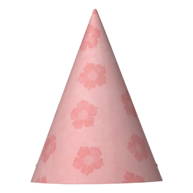Gorro De Fiesta Flores rosas (Anverso)