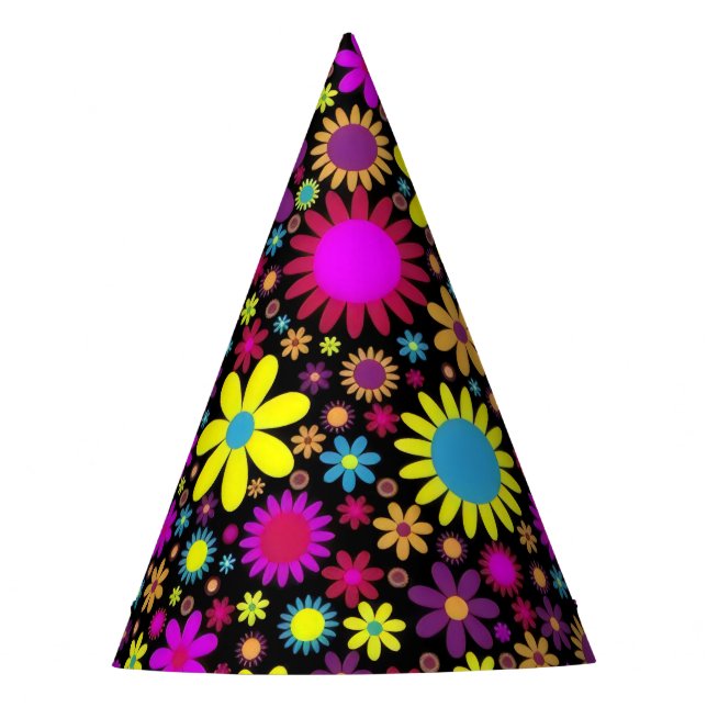 Gorro De Fiesta Flower Power (Anverso)