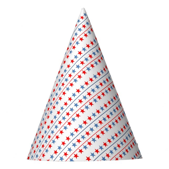 Gorro De Fiesta fondo-bandera-estadounidense (Anverso)