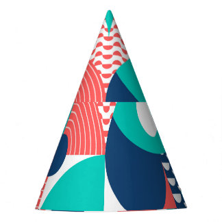 Gorro De Fiesta Fondo de mural geométrico moderno vintage