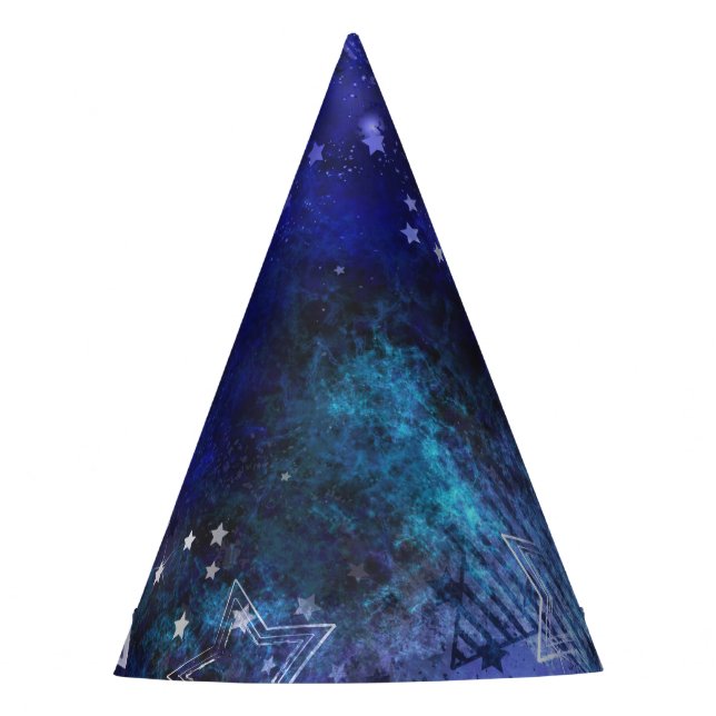 Gorro De Fiesta Fondo espacial con estrellas (Anverso)