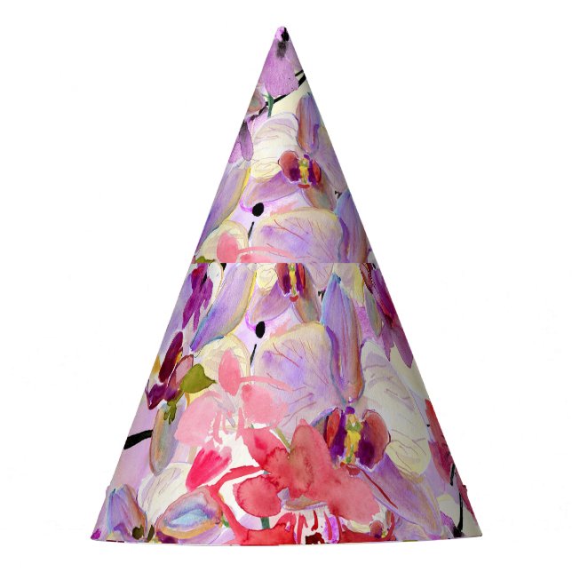 Gorro De Fiesta Fondo Orquídea-Sakura (Anverso)