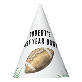 Gorro De Fiesta Football First Year Down Birthday Party