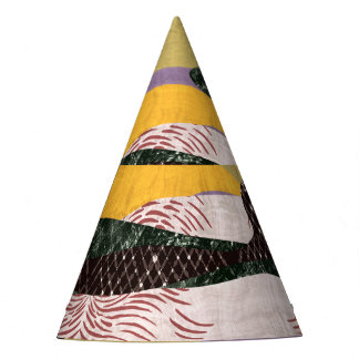 Gorro De Fiesta Formas para camo: Montaje de colores vivos.