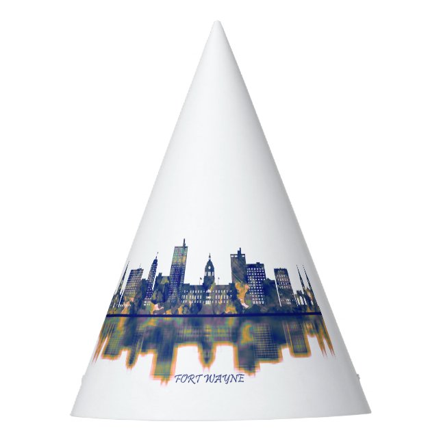Gorro De Fiesta Fort Wayne Skyline (Anverso)