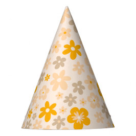 Gorro De Fiesta Foto de Daisy Boho Floral Primer cumpleaños