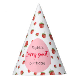 Gorro De Fiesta Fresa Cumpleaños Berry Sweet