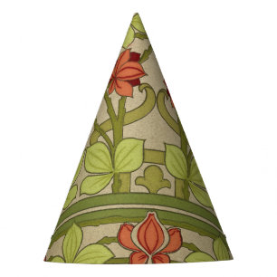 Gorro De Fiesta Frieze Border Art Nouveau Floral