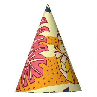 Gorro De Fiesta Fruta tropical: Diseño de patrones vibrantes