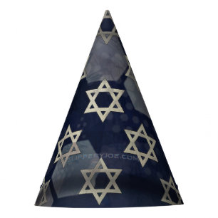 Gorro De Fiesta Fuerte vibra de Hanukkah de SlipperyJoe's estrella