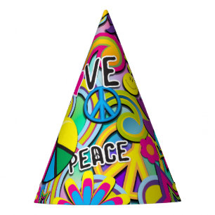 Gorro De Fiesta FUN 60 de Retro Groovy Fiesta de cumpleaños de amo