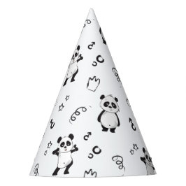 Gorro De Fiesta Fun Modern Panda Kids Cumpleaños