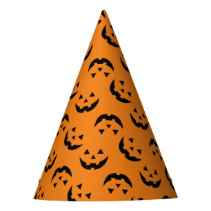 Gorro De Fiesta Fun naranja negro jack o linterna patrón Halloween
