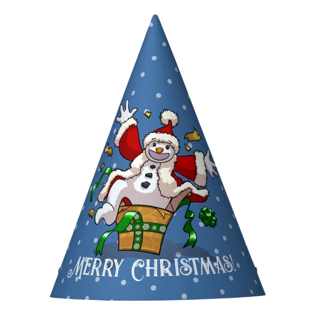 Gorro De Fiesta Funny Snowman Merry Christmas Surprise Cartoon (Anverso)