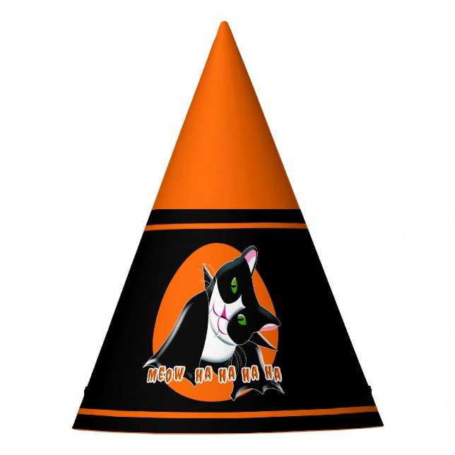 Gorro De Fiesta Gato de Halloween (Anverso)