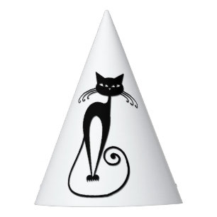 Gorro De Fiesta Gato negro flaco caprichoso