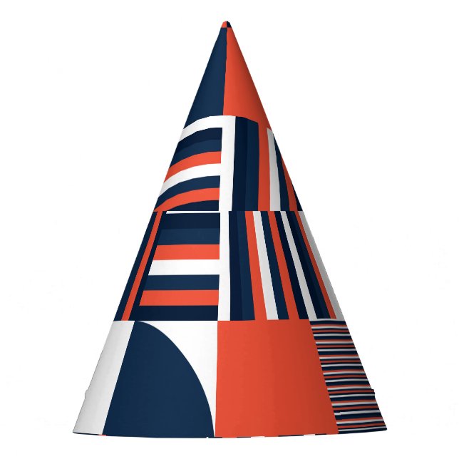 Gorro De Fiesta Geometric creativa: diseño moderno y transparente (Anverso)