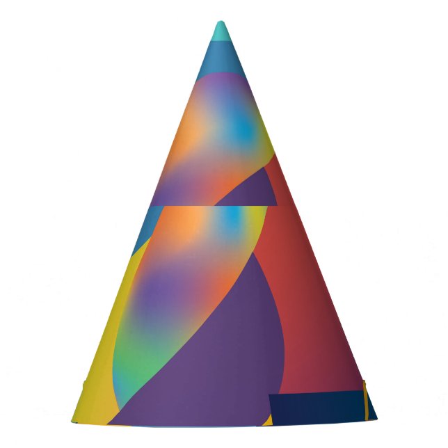 Gorro De Fiesta Geométrica Creativa: Cubierta de cosecha abstracta (Anverso)