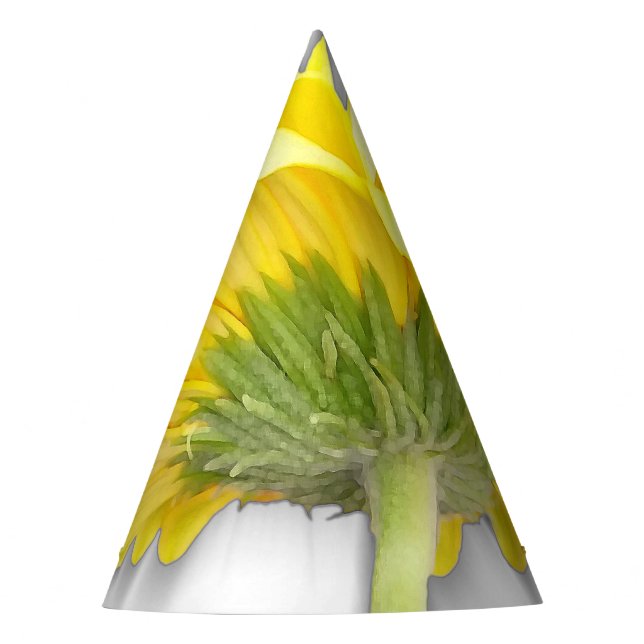 Gorro De Fiesta gerbera daisy amarillo (Anverso)