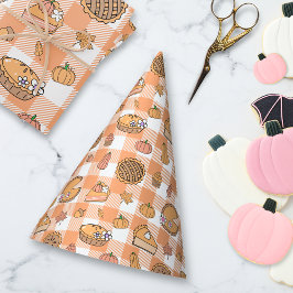 Gorro De Fiesta Gingham de Pastel de Calabaza