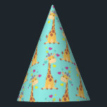 Gorro De Fiesta Giraffe Kids Birthday Fiesta Cute<br><div class="desc">¡Esta adorable jirafa está aquí para el cumpleaños de su hijo! ¡Funciona bien para una fiesta de primer cumpleaños de niños lindos, un fiesta de zoológico o sólo un niño que ama las jirafas a cualquier edad! ¡El adorable bebé animal está usando un pequeño gorra fiesta para ayudar a celebrar!...</div>