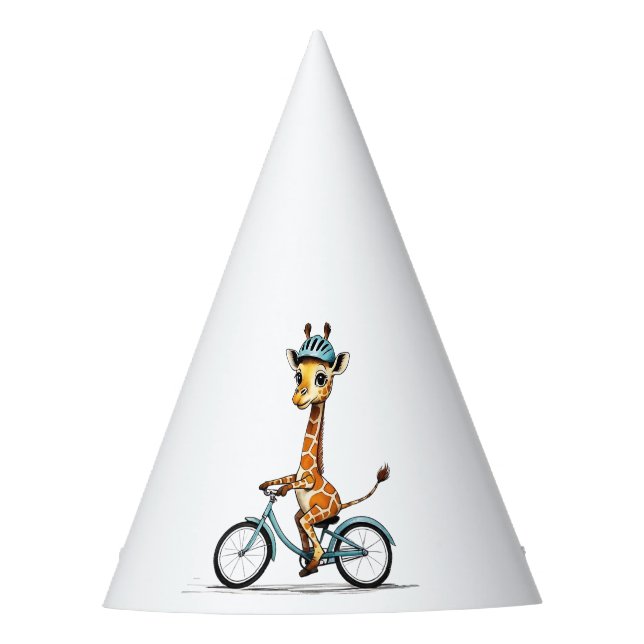 Gorro De Fiesta Giraffe montando una bicicleta - Lápiz de mano (Anverso)